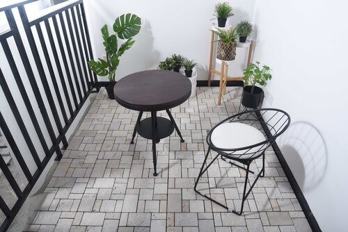 Terrastegel Qlik Travertin Blocks 30x30x2,8cm 6st (0,54m¬≤) Cr√®me - afbeelding 6