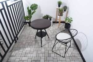 Terrastegel Qlik Travertin Blocks 30x30x2,8cm 6st (0,54m²) Crème - afbeelding 6