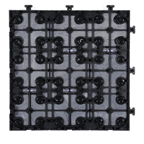 Terrastegel Qlik Travertin Blocks 30x30x2,8cm 6st (0,54m²) Grijs - afbeelding 3