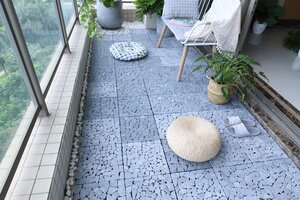 Terrastegel Qlik travertin mozaiek 30x30x2,8cm 6st (0,54m²) grey - afbeelding 5