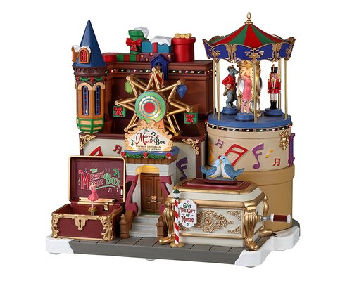 THE MERRY MUSIC BOX, INCL. ADAPTOR 74254, 550 mA (WHITE)