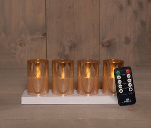 Theelicht in glas oplaadbaar gd s4 - afbeelding 4