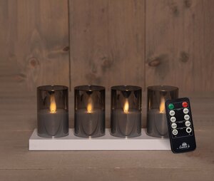 Theelicht in glas oplaadbaar gr s4 - afbeelding 3