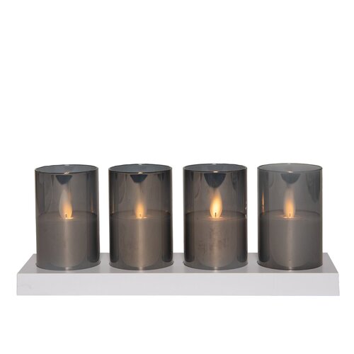 Theelicht in glas oplaadbaar gr s4 - afbeelding 1