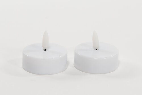 Theelicht jumbo 3d vl. wit 2st