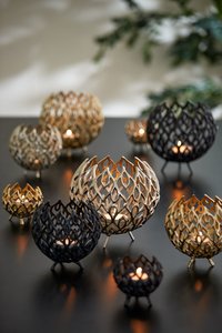 Theelicht SIAM Goud - 20 x 20 x 18 cm - afbeelding 2