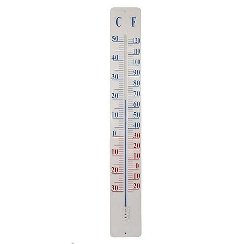 Thermometer op wandplaat 90 cm
