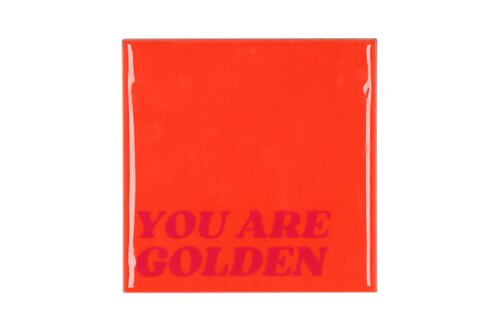 TILE GOLDEN ORANGE 10X10X1CM