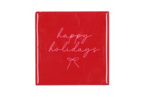 Tile Happy Holidays Bow L 10 x B 10 cm