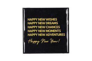 Tile Happy New Wishes L 10 x B 10 cm