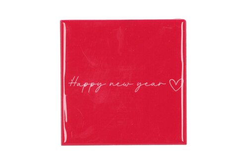 Tile Happy New Year L 10 x B 10 cm