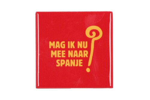 Tile Mag Ik Nu Mee Naar Spanje L 10 x B 10 cm