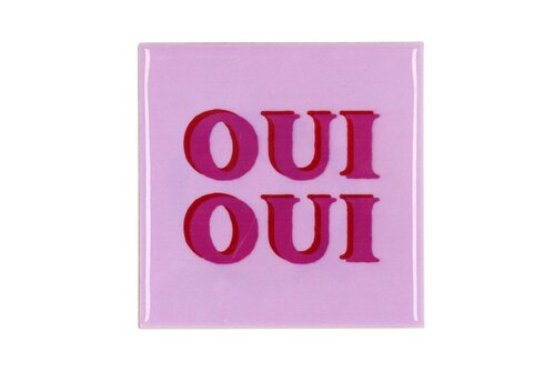 TILE OUI OUI PURPLE 10X10X1CM