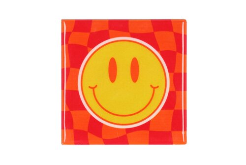 TILE SMILEY ORANGE/PINK 10X10X1CM