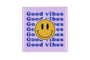 TILE SMILEY YELLOW/ORANGE/PINK 10X10X1CM