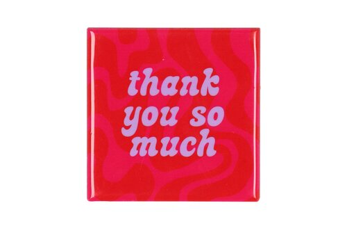 TILE THANK YOU PINK 10X10X1CM