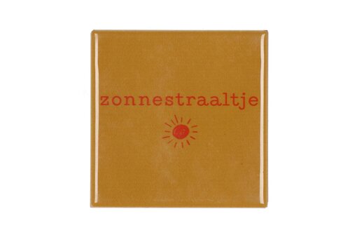 TILE ZONNESTRAALTJE YELLOW 10X10X1CM