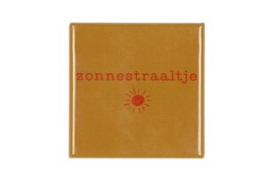 TILE ZONNESTRAALTJE YELLOW 10X10X1CM