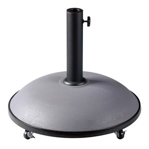 Tirana ronde parasolvoet op wielen grijs - 35 kg
