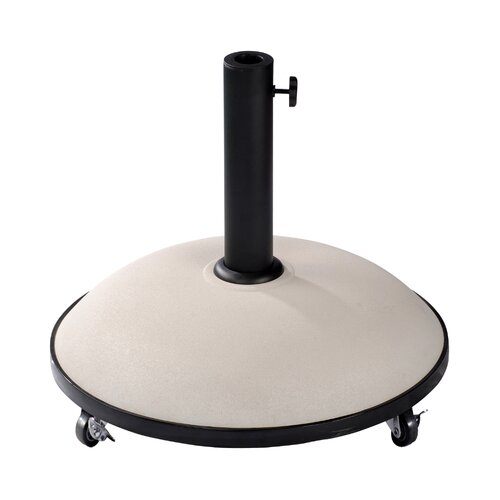 Royal Seasons Tirana ronde parasolvoet op wielen cream - 50 kg
