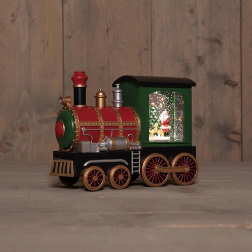 Trein led 21x15cm rood/ groen