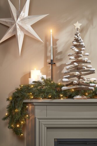 Triumph Tree Kunstguirlande Forest Frosted groen - incl. 96 lampjes - L 270 x Ø 33 cm - afbeelding 4