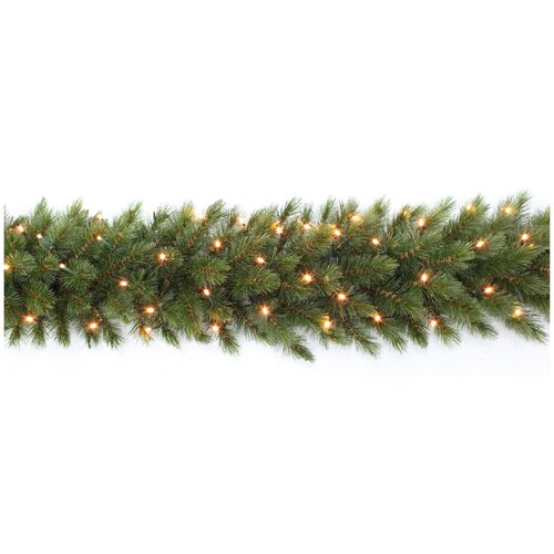 Triumph Tree Kunstguirlande Forest Frosted groen - incl. 96 lampjes - L 270 x Ø 33 cm - afbeelding 1