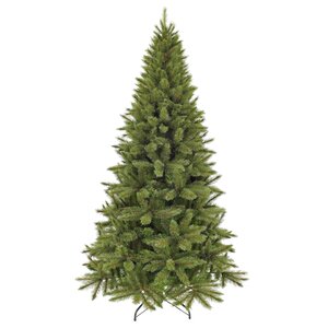 Triumph Tree Kunstkerstboom Forest Frosted slim groen - H 155 x Ø 86 cm - afbeelding 1
