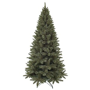 Triumph Tree Kunstkerstboom Forest Frosted slim newgrowth blauw - H 185 x Ø 102 cm - afbeelding 1