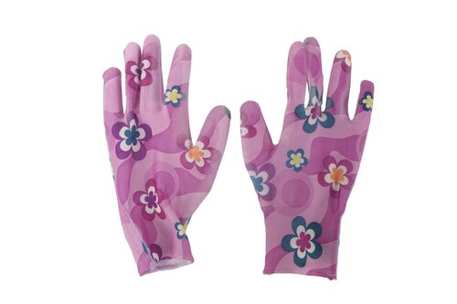 Tuinhandschoenen flowers PU/Polyester - afbeelding 2