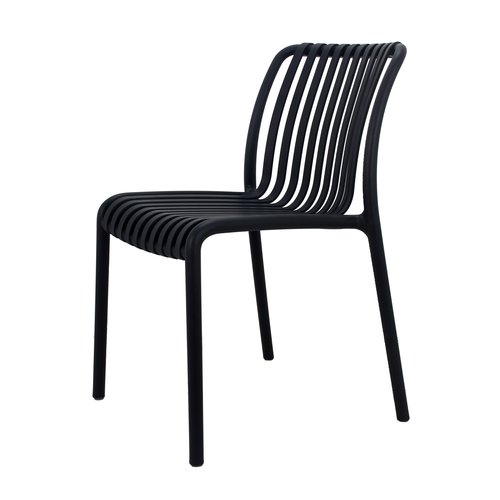 Ease Up Levi kunststof tuinstoel Zwart - afbeelding 1