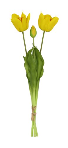 Tulp bundel (3) geel 48 cm