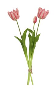 Tulp bundel (3) roze 48 cm