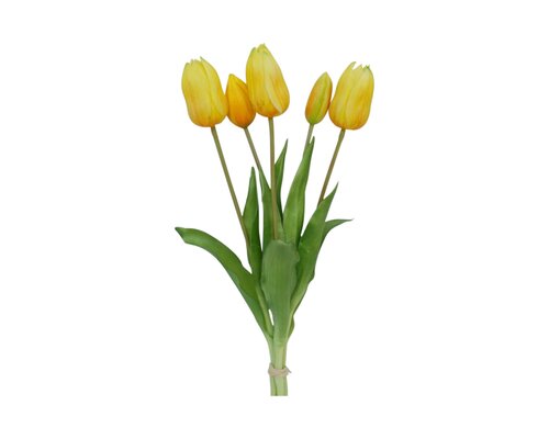 Tulp bundel (5) geel 40 cm