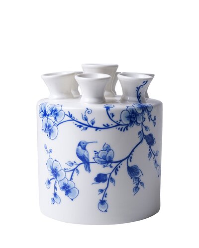 Tulpenvaas cilinder Delfts Blauw