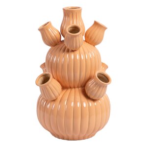 Tulpenvaas groot D 30 x H 40 cm peach