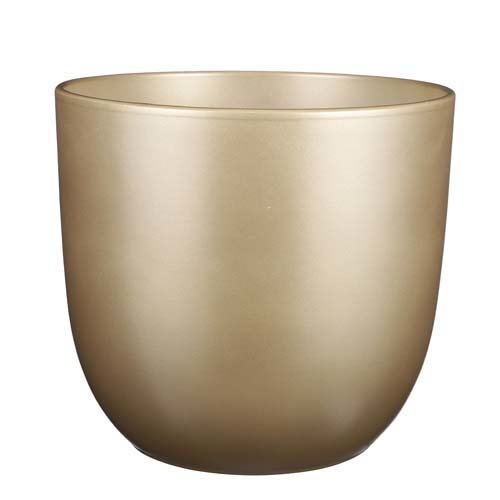 Tusca pot rond goud - h28,5xd31cm