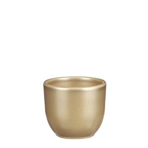 Tusca pot rond goud - h7,5xd8,5cm