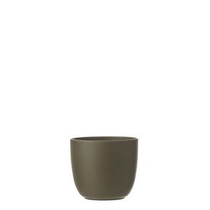 Tusca pot rond groen - h11xd12cm