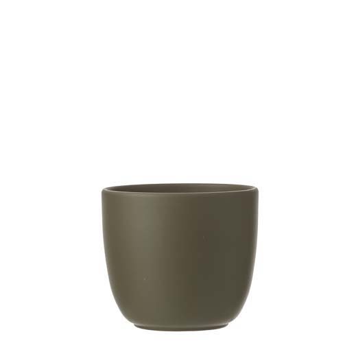 Tusca pot rond groen - h14xd14,5cm