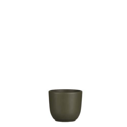 Tusca pot rond groen - h9xd10cm