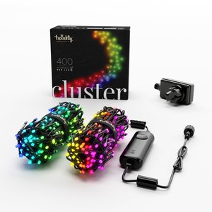 Twinkly cluster 400L RGB - 6m - 2,5m lead zwart/groen - afbeelding 2