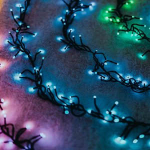 Twinkly cluster 400L RGB - 6m - 2,5m lead zwart/groen - afbeelding 3
