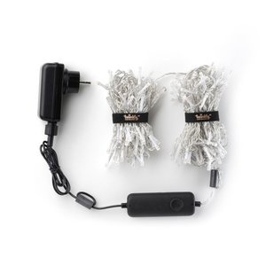 Twinkly icicle 190L RGB - 5mx0,6m- 5,5m lead transparant - afbeelding 2