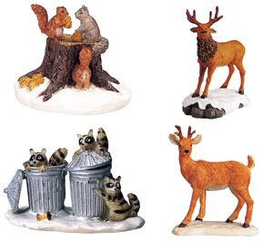 Lemax Type 1 Harvest Animals in the Snow