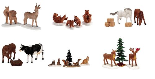 Lemax Type 3 Harvest Woodland Animals