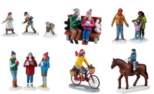 Lemax Type 3 Vail Village Relaxing on a Winter Day