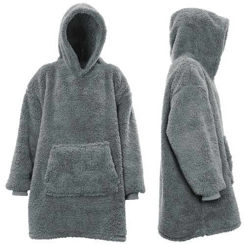 Unique Living Hoodie Teddy Dark grey