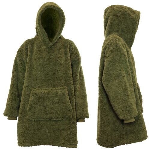 Unique Living  Hoodie Teddy Winter Green