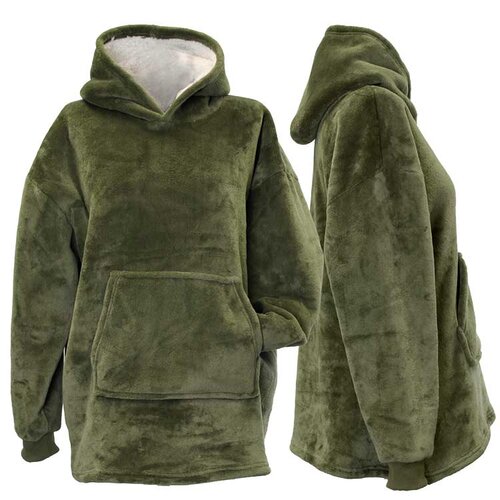 Unique Living  Oversized kids hoodie deep green